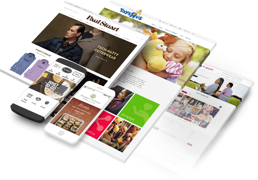 Picture of Paul Stuart, Toysaus stores and 3 more demonstrating Shopify store design services